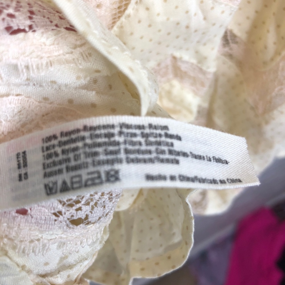 NWT • FREE PEOPLE • Cream Lace Trapeze Dress- M - Picture 8 of 8
